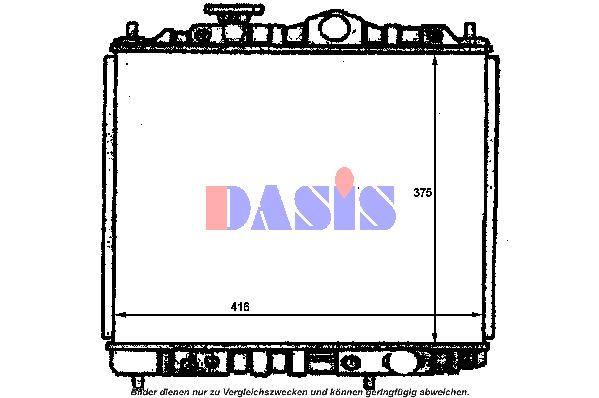 AKS DASIS Jäähdytin,moottorin jäähdytys 141350N